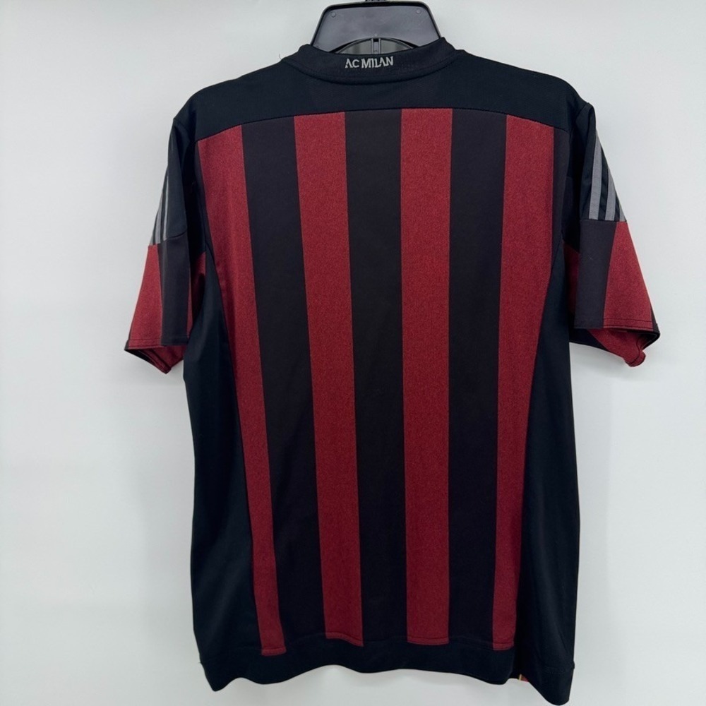 adidas AC Milan Fly Emirates ClimaCool Soccer Jersey Red Black Size M (US) - Picture 11 of 12